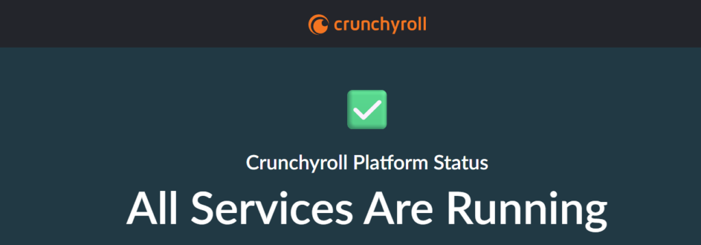 Crunchyroll Server Status