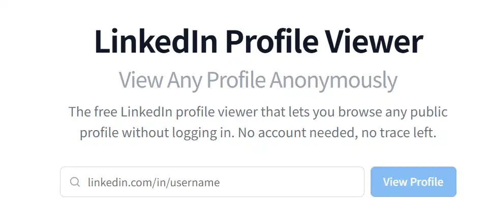 LinkedIn Profile Viewer