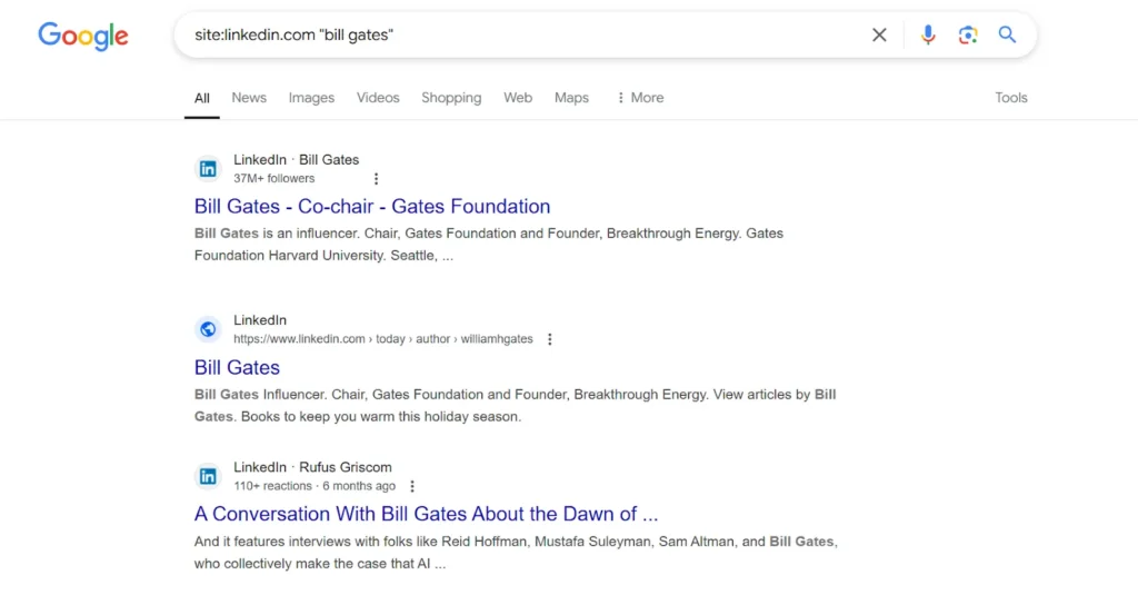 google search