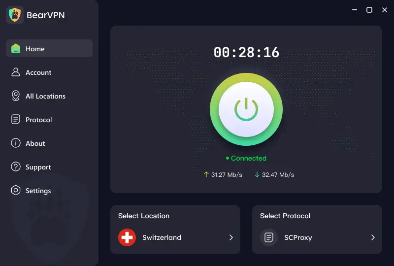 BearVPN - Best for Bypass & Obfuscation