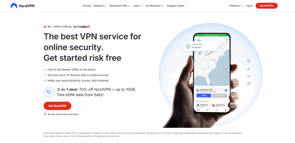 Best VPN for Torrenting - NordVPN