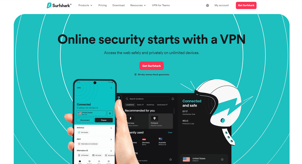 Best VPN for Torrenting - Surfshark