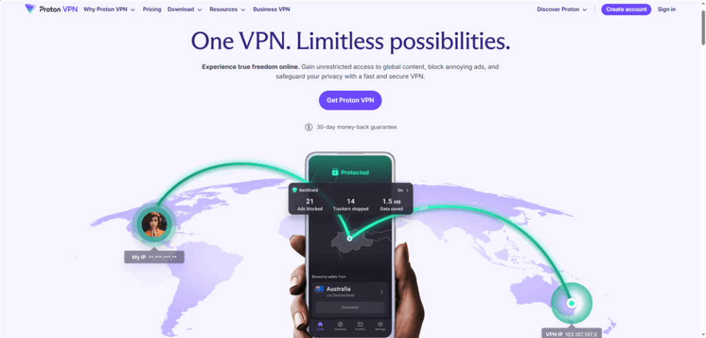 Best VPN for Torrenting - ProtonVPN