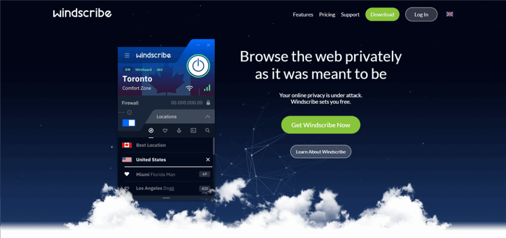 Best VPN for Torrenting - Windscribe