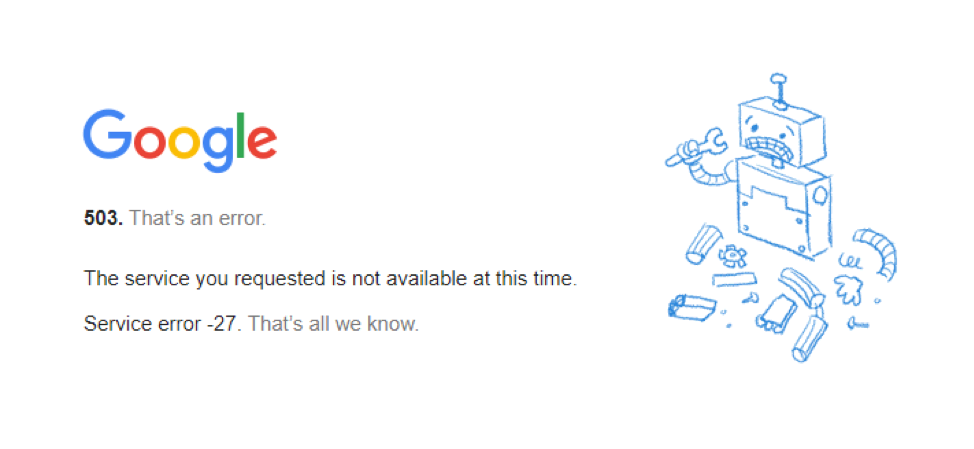 503 Service Unavailable