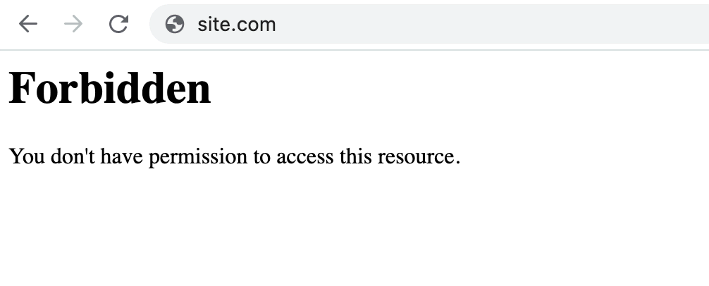 403 Forbidden with IP blocked