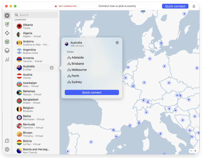 Switch to a Different NordVPN Server