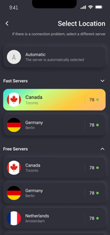 Select a Server