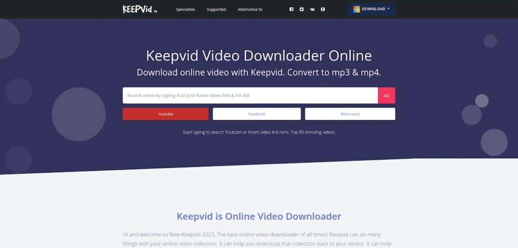 Keepvid Video Downloader