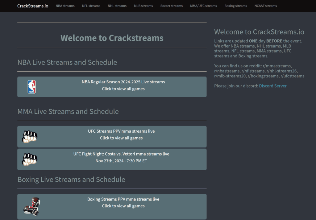CrackStreams
