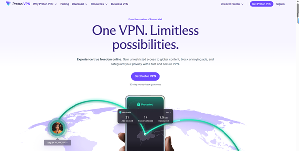 Free VPN for iPhone without Subscription - ProtonVPN