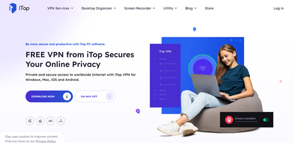 Free VPN for iPhone without Subscription - iTop VPN