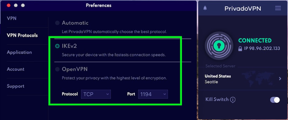 Privado VPN No-log Policy