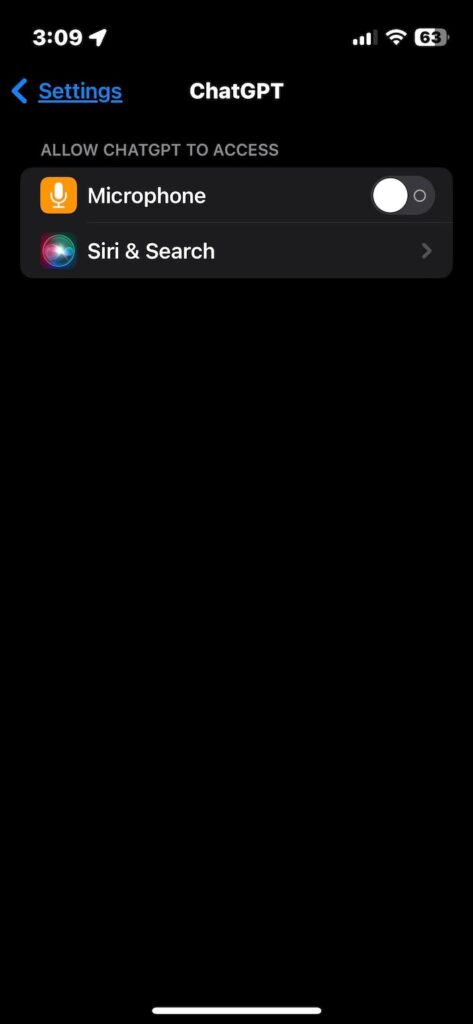 Confirm microfone access