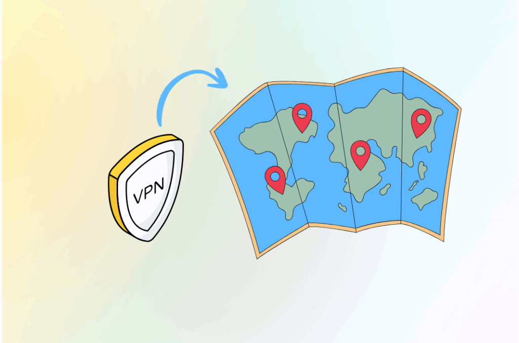 Change location with vpn