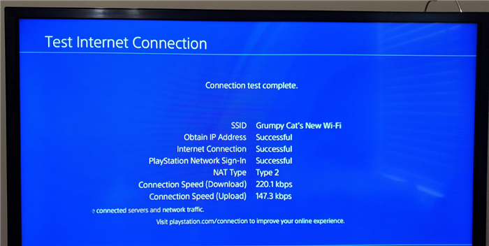 Test Internet Connection on Your PlayStation