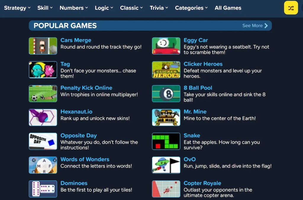 Cool Math Games