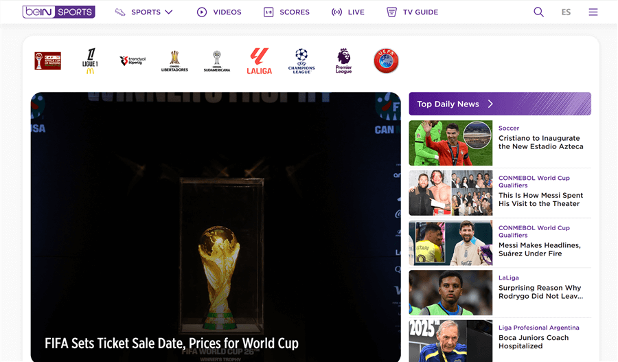 Best VIPBox Alternative - beIN Sports