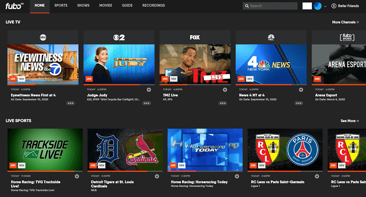 Best VIPRow Alternatives - Fubo TV