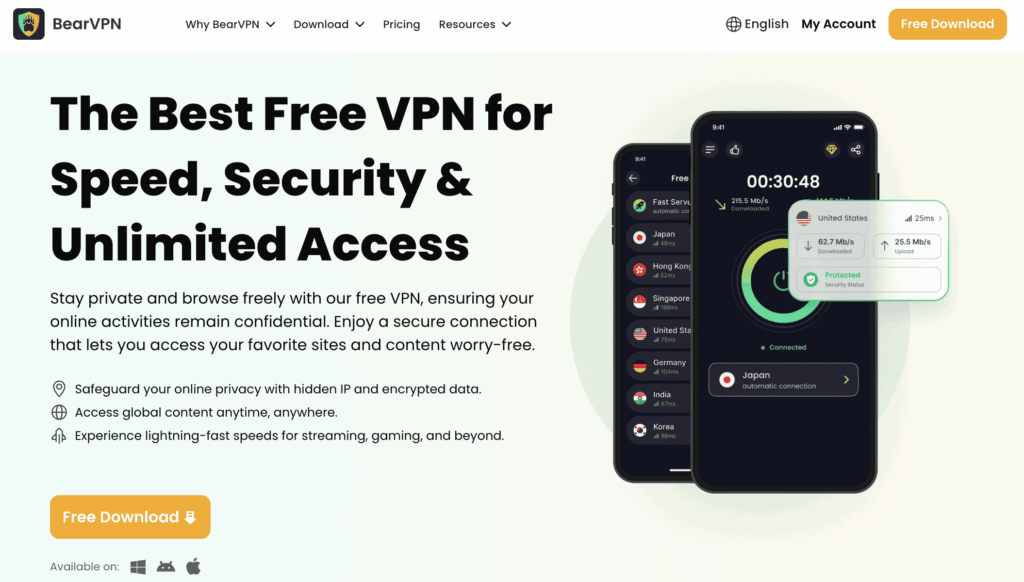 download and install BearVPN