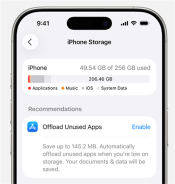 iPhone Storage