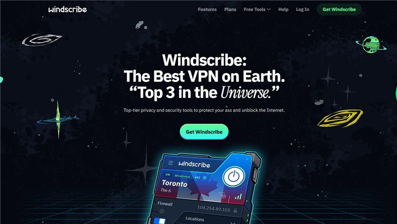 IPVanish VPN Crack Alternative - Windscribe