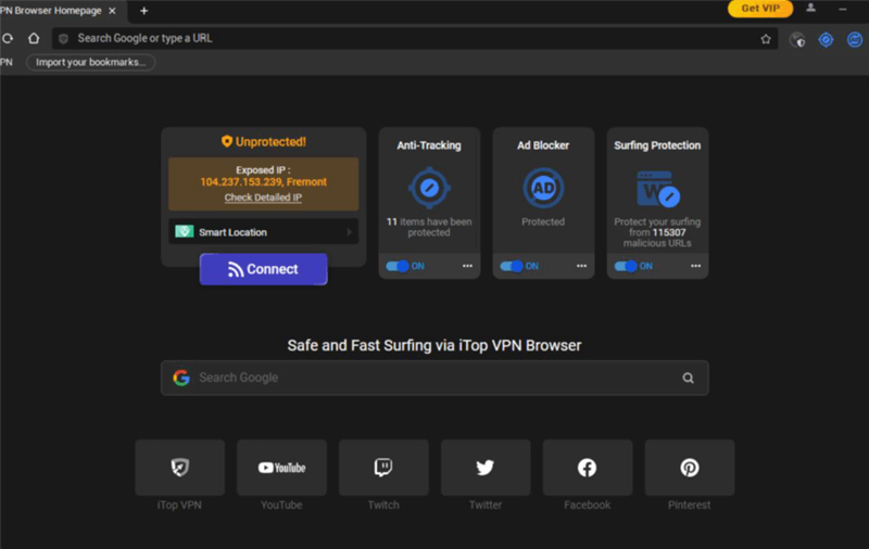 Alternative to XNXubd VPN Browser APK - iTop VPN Browser
