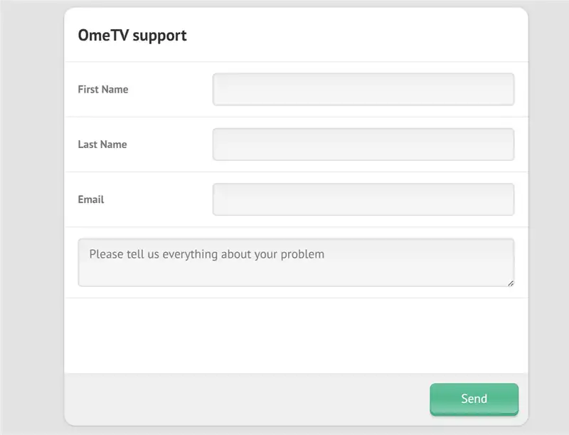 OmeTV Support Page