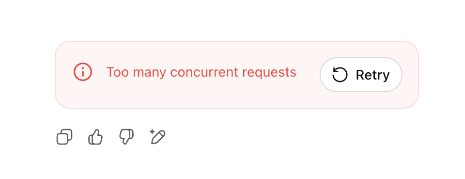 Too Many Concurrent Requests Error on ChatGPT
