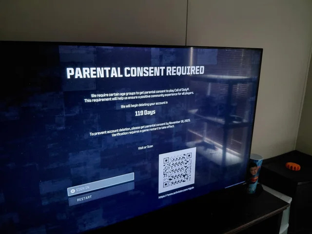 You Might See Parental Consent Required in Call of Duty