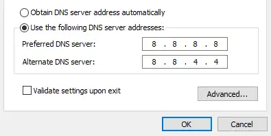 Change DNS Settings
