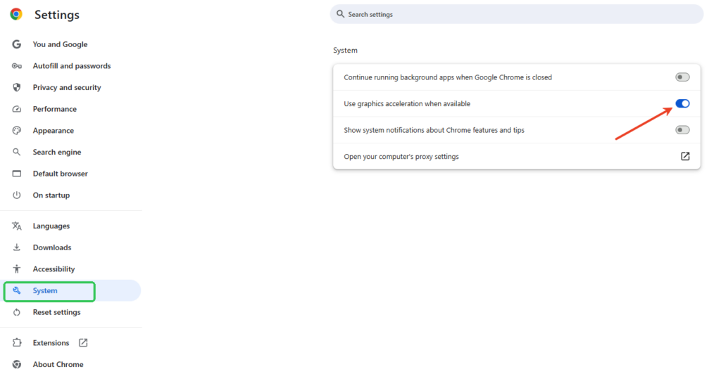 Enable Hardware Acceleration in Chrome