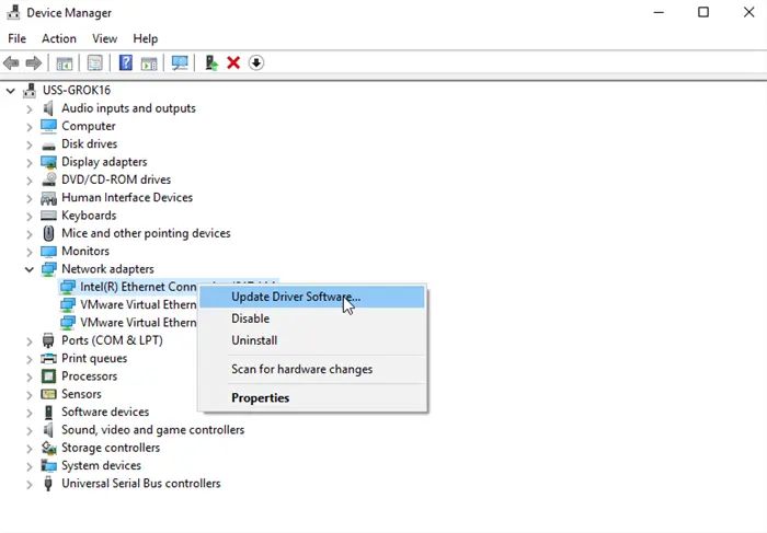 Update Network Drivers