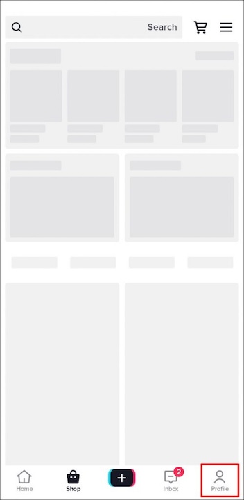 Open TikTok and Go to Your Profile