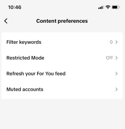 Turn Off the Restricted Mode