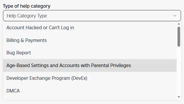 Age-based Settings in Roblox