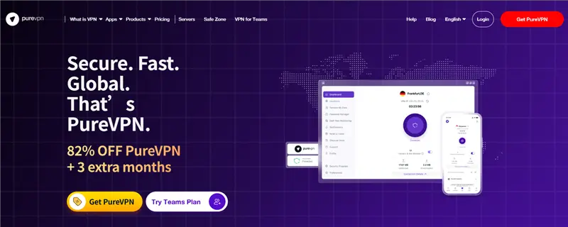 Best VPN for CS2 - PureVPN