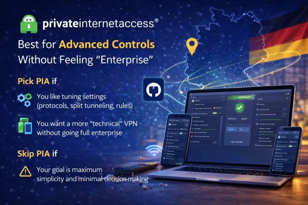 Best VPN for Germany - PIA