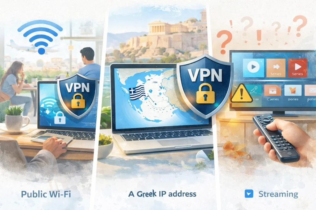 Common Greece VPN Tasks