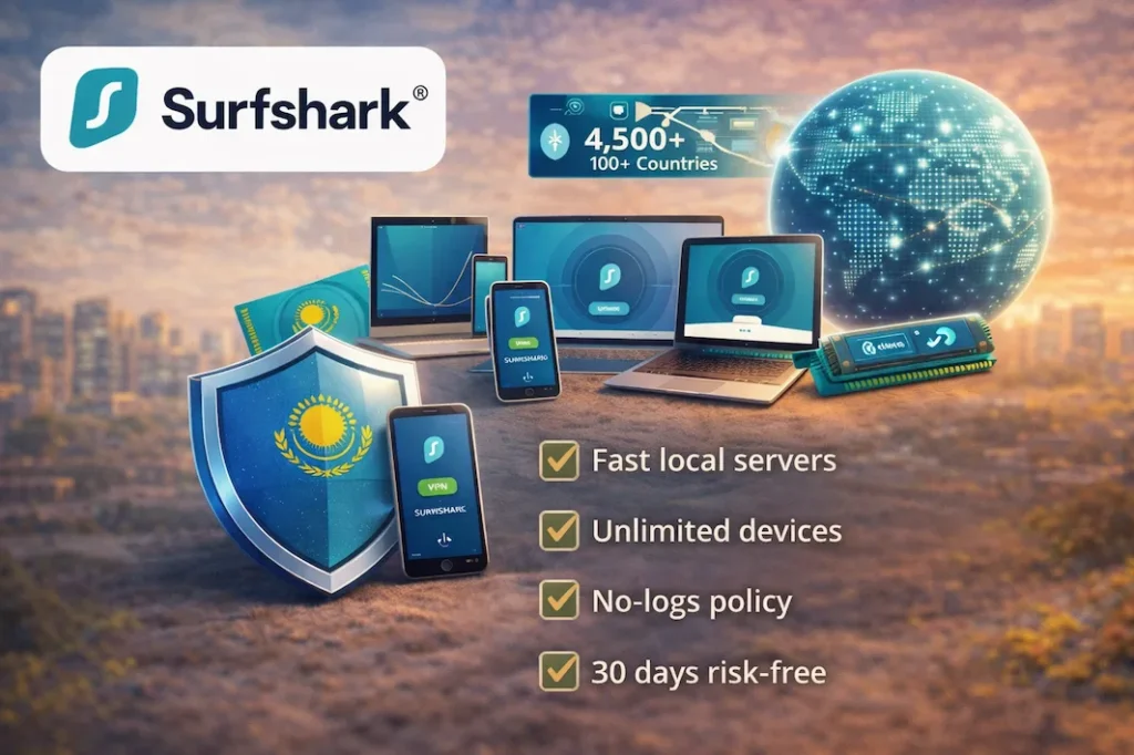 Best VPN for Kazakhstan - Surfshark