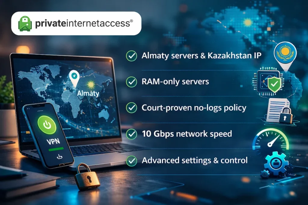 Best VPN for Kazakhstan - PIA