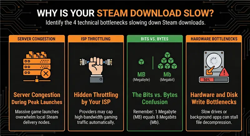 Why are my Steam Downloads So Slow?