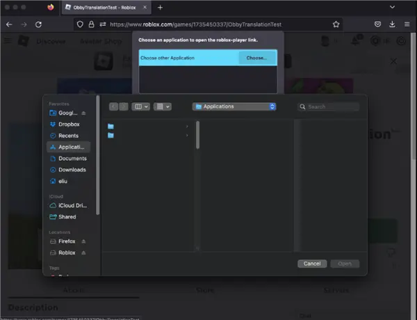 Open Roblox and play normally