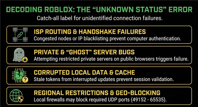 Why "Unknown Status" Happens in Roblox