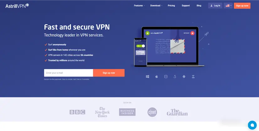 Best VPN for YouTube TV - Astrill VPN