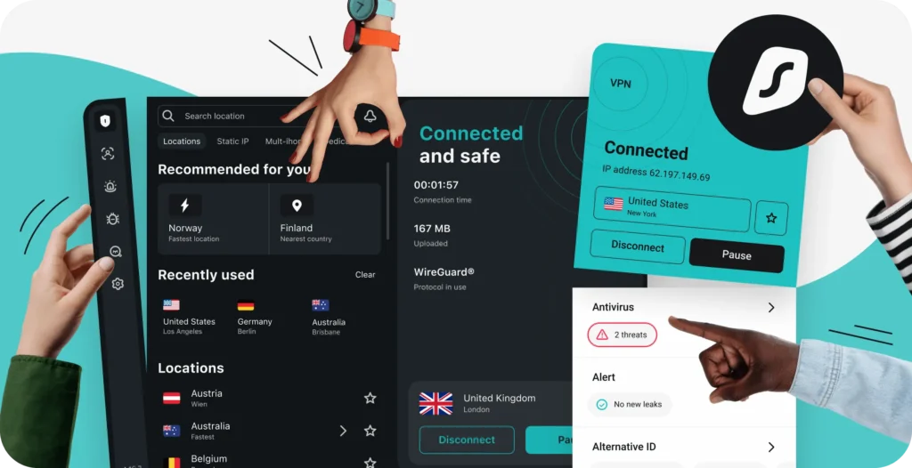 Best for Household and Multi-device VPN - Surfshark