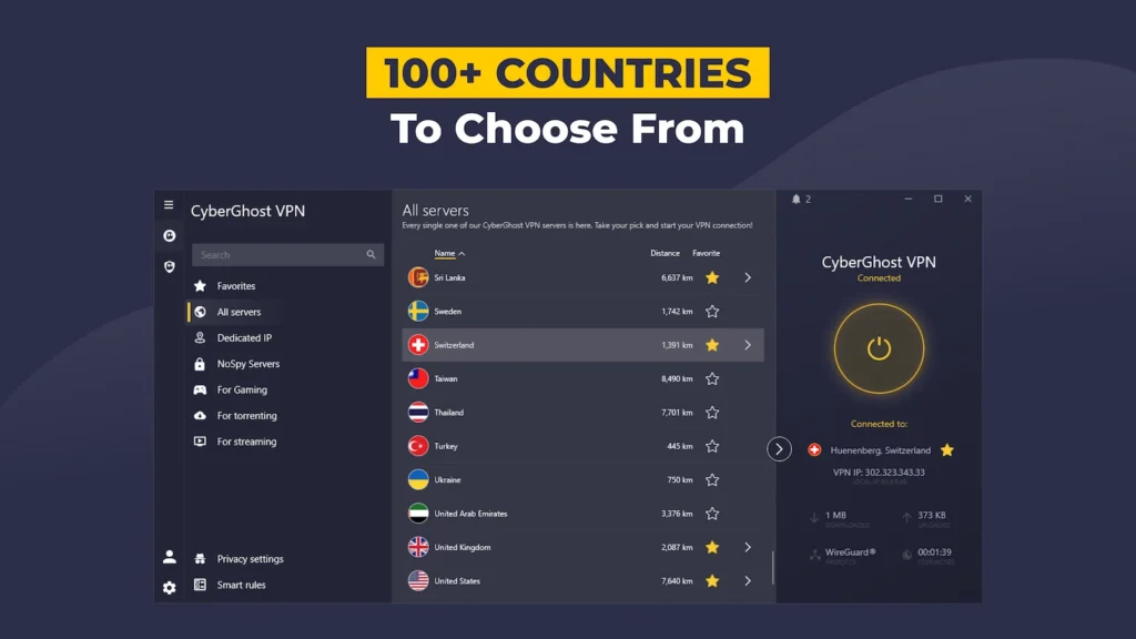 Best Plug-and-play VPN for Sky Go - CyberGhost