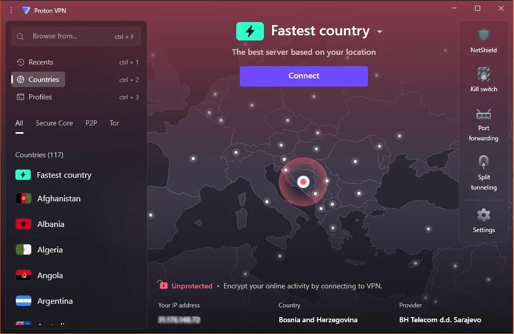 Hide.me VPN Alternative - Proton VPN