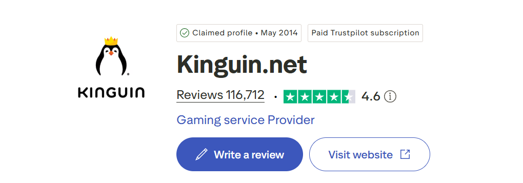 Kinguin Reviews on TrustPilot