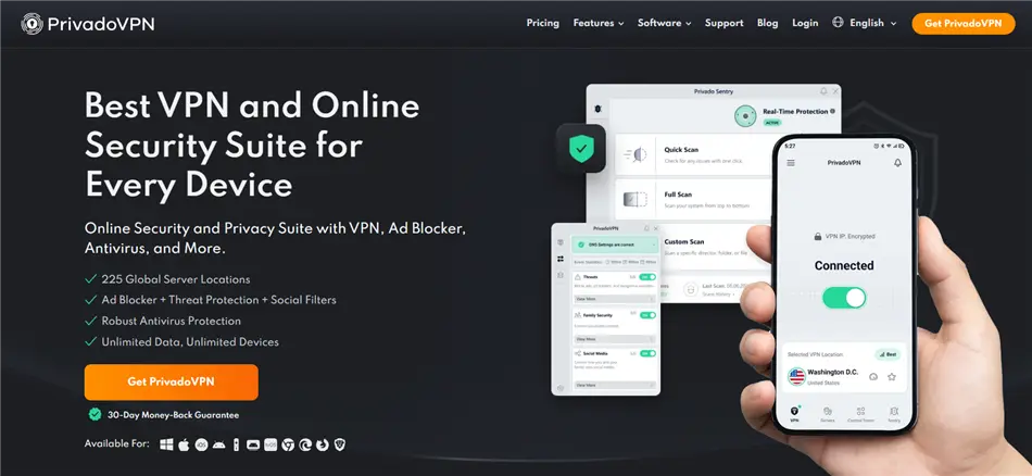 Alternative to VPN Unlimited Crack- PrivadoVPN
